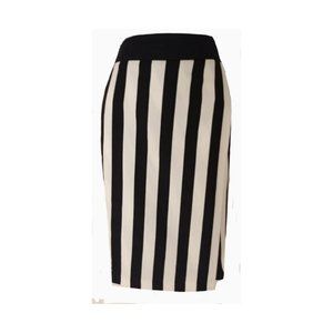 Striped wrap skirt